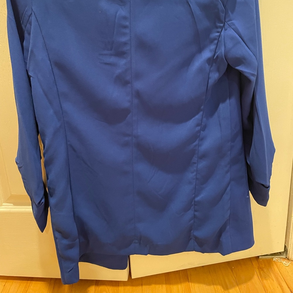Blue Philosophy Ruffle Blazer - Picture 5 of 5